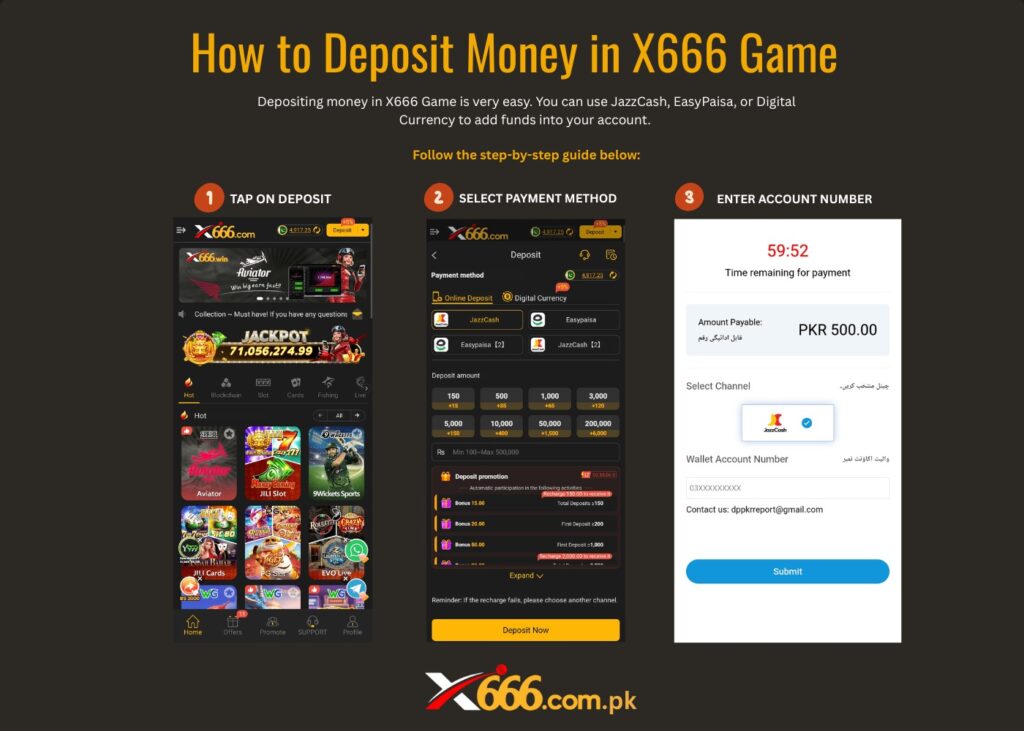 X666 Game Deposit